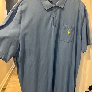 Polo by Ralph Lauren Men's Light Blue Polo Shirt